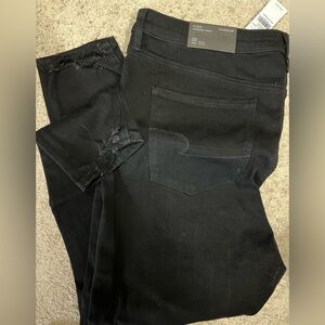American eagle Dream Jean cropped jegging black